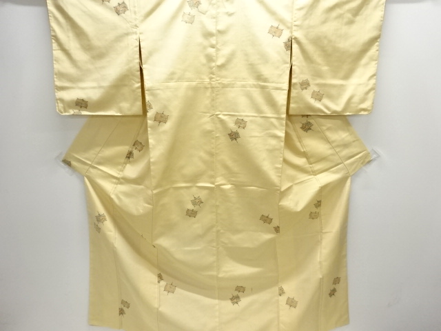JAPANESE KIMONO / ANTIQUE KIMONO / SILK / TATE-BUSHI TSUMUGI / WOVEN SPOOL